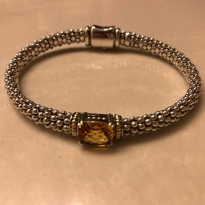 Lagos Prism Citrine Rope Bracelet